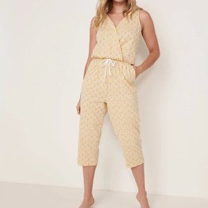 Wrapover Capri Jumpsuit